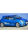 İndispensableyl Opel Corsa Yan Kapı Kare Desenli Sticker Etiket Modeli - 1