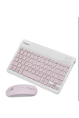 TORİMA KABLOSUZ KLAVYE MOUSE SET PEMBE  TMK-04 - 1