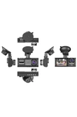 TA-01 Siyah 1080p Araç içi 3 Kameralı Lcd Ekranlı Gece Görüşlü , G-sensör , Geri Görüş Kamera - 2