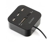 Dark UCR202 USB MicroSD-SD-MMC-M2-MS PRO DUO Kart Okuyuculu USB Çoklayıcı - 2