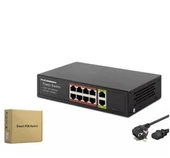 HADRON HDG08 POE SWITCH 2UPLINK 8+2 10-100-1000 MBPS 8PORT - 2