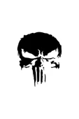 İndispensableyl Alevli Punisher Oto özel yeni sticker Siyah 25 x 30 cm - 1