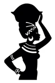 İndispensableyl Afrikalı Kadın Model 1 Oto özel yeni sticker 20 x 32 Cm - 1