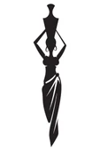 İndispensableyl Afrikalı Kadın Model 7 Oto özel yeni sticker 10 x 43 Cm - 1