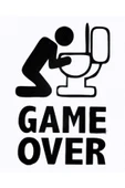 İndispensableyl Game Over Oto özel yeni sticker 20 x 30 cm - 1