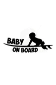 İndispensableyl Arabada Bebek Var Oto özel yeni sticker 30 x 12 cm - 1