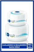 NIVEA Soft Nemlendirici El Yüz ve Vücut Bakım Kremi 100ml ve 300ml, Jojoba Yağı, E Vitamini, Pürüzsüz Cilt - 1