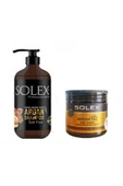 Solex Tuzsuz Professıonal Serıes Argan Yağı Özlü Şampuan 1.000 ml+ Argan Yağlı Saç Maskesi 500 ML - 1