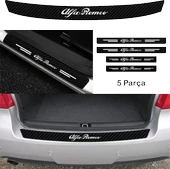 İndispensableyl Alfa Romeo 145 İçin özel yeni uyumlu Aksesuar Oto Bağaj Ve Kapı Eşiği özel yeni sticker Set Karbon - 1