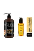 Solex Tuzsuz Argan Yağı Özlü Şampuan 1.000 ml + Mucizevi Argan Keratin Yağ Iksiri Serum 100 ml - 1