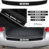 İndispensableyl Bmw X4 İçin özel yeni uyumlu Aksesuar Oto Bağaj Ve Kapı Eşiği özel yeni sticker Set Karbon - 1