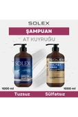 Solex Sülfatsız At Kuyruğu Özlü Şampuan 1.000 ml+Tuzsuz At Kuyruğu Özlü Şampuan 1.000 ml - 1