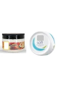 Ostwint   Face And Body Yüz ve Vücut İçin Peeling Etkili Scrub Gel Kayısı 300ml+100 ML Soft Nemlendirici Krem - 1