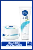 NIVEA Soft Nemlendirici Bakım Kremi 100ml Ve Soft Krem 75ml, El Yüz Vücut, E Vitamini, Yumuşak Cilt,jojoba - 1
