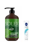 Solex Tuzsuz Professıonal Serıes Mentol Keratin Özlü Şampuan 1.000 ml+ 75 ML Soft Krem Hediye - 1