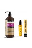 Solex Sülfatsız Professıonal Serıes Keratin Özlü Şampuan 1.000 ml+ Mucizevi Argan Keratin Serum 100 ml - 1
