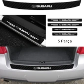 İndispensableyl Subaru İçin özel yeni uyumlu Aksesuar Oto Bağaj Ve Kapı Eşiği özel yeni sticker Set Karbon - 1