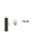 İndispensableyl Oto Kaput-Far-Yan Ayna özel yeni sticker Set 3 Lü 58*15 Cm/1 Adet - 22*10 Cm/1 Adet - 12,5*6,5 Cm/Sağ-Sol - 2