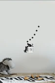 İndispensableyl Priz Kedi özel yeni sticker Set Siyah Kedi Yıldız Etiket Duvar özel yeni sticker - 3