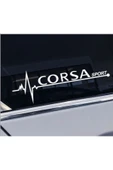 İndispensableyl Opel Corsa Nabız Kalp Atışı Ritim özel yeni sticker 2 Adet Beyaz 18*6 Cm - 1