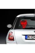 İndispensableyl Joker Maske Oto Cam özel yeni sticker Kırmızı 30*20 Cm - 1