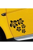 İndispensableyl Kaplumbağa Tasarım Oto özel yeni sticker Set Siyah 20*5 Cm - 2