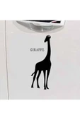 İndispensableyl Zürafa Tasarım Oto özel yeni sticker Siyah 15*8 Cm - 1