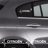 İndispensableyl Citroen Jumper İçin özel yeni uyumlu Aksesuar Oto Ritim özel yeni sticker 2 Adet 20*9 Cm - 1