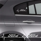 İndispensableyl Ford Sierra İçin özel yeni uyumlu Aksesuar Oto Ritim özel yeni sticker 2 Adet 20*9 Cm - 1