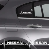İndispensableyl Nissan Gt-R İçin özel yeni uyumlu Aksesuar Oto Ritim özel yeni sticker 2 Adet 20*9 Cm - 1
