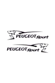 İndispensableyl Peugeot Yan Sport Oto özel yeni sticker 2 Adet 45*10 Cm thumbnail 1