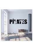 İndispensableyl Pilates Spor Dekoratif Duvar özel yeni sticker Siyah 105X40 cm - 2