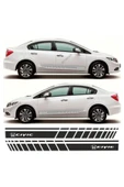 İndispensableyl Honda Civic İçin özel yeni uyumlu Aksesuar Oto Yan Şerit özel yeni sticker - 1