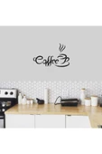 İndispensableyl Coffee Fincan Silüeti Dekoratif Mutfak Duvar özel yeni sticker, Çıkartma - 1
