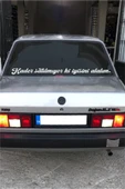 İndispensableyl Oto Cam Yazı Sözleri Ticari-Servis-Dolmuş-Panelvan Uzun özel yeni sticker Model 33 - 1
