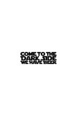İndispensableyl Star Wars Come To The Dark Side Duvar Dekor Sticker 40 X 12 Cm - 1