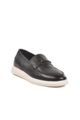 Marcomen Siyah Beyaz Hakiki Deri Erkek Sneaker - 3