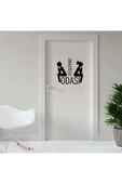 İndispensableyl Düşünme Odası -kadın Ve Erkek Silüetli Espirili Wc Dekoratif Kapı özel yeni sticker, Çıkartma - 1