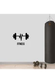İndispensableyl Kalp Ritimli Dumbell, Fitness Dekoratif Duvar özel yeni sticker, Çıkartma, Etiket - 1