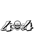 İndispensableyl Kuru Kafa Off Road 4 X 4 Sticker 20 X 8 Cm thumbnail 1