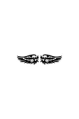 İndispensableyl Kanat Duvar Dekor Sticker 40 X 8 Cm - 1
