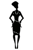 İndispensableyl Afrikalı Kadın Sticker (Tip 3) 20 X 64 Cm - 1