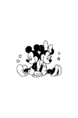 İndispensableyl Mickey Minnie Sırt Sırta Duvar Dekor Sticker 40 X 32 Cm thumbnail 1