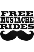 İndispensableyl Free Mustache Rides Duvar Dekor Sticker 40 X 32 Cm thumbnail 1
