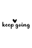 İndispensableyl Keep Going Duvar Dekor Sticker 40 X 16 Cm thumbnail 1