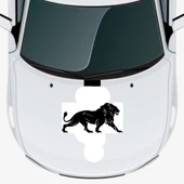 İndispensableyl Yürüyen Arslan Oto Kaput Sticker 60 X 20 Cm thumbnail 1