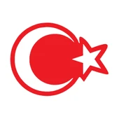İndispensableyl Türk Bayrağı 7 Duvar Dekor Sticker Kırmızı 60 X 60 Cm thumbnail 1
