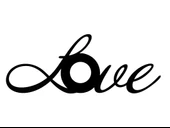 İndispensableyl Love Yazı Duvar Dekor Sticker 80 X 40 Cm - 1