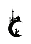 İndispensableyl Cami Silueti Duvar Dekor Sticker (Tip 3) 40 X 84 Cm - 1