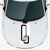 İndispensableyl Geometrik Desen 2 Oto Kaput Sticker 15 X 60 Cm thumbnail 1